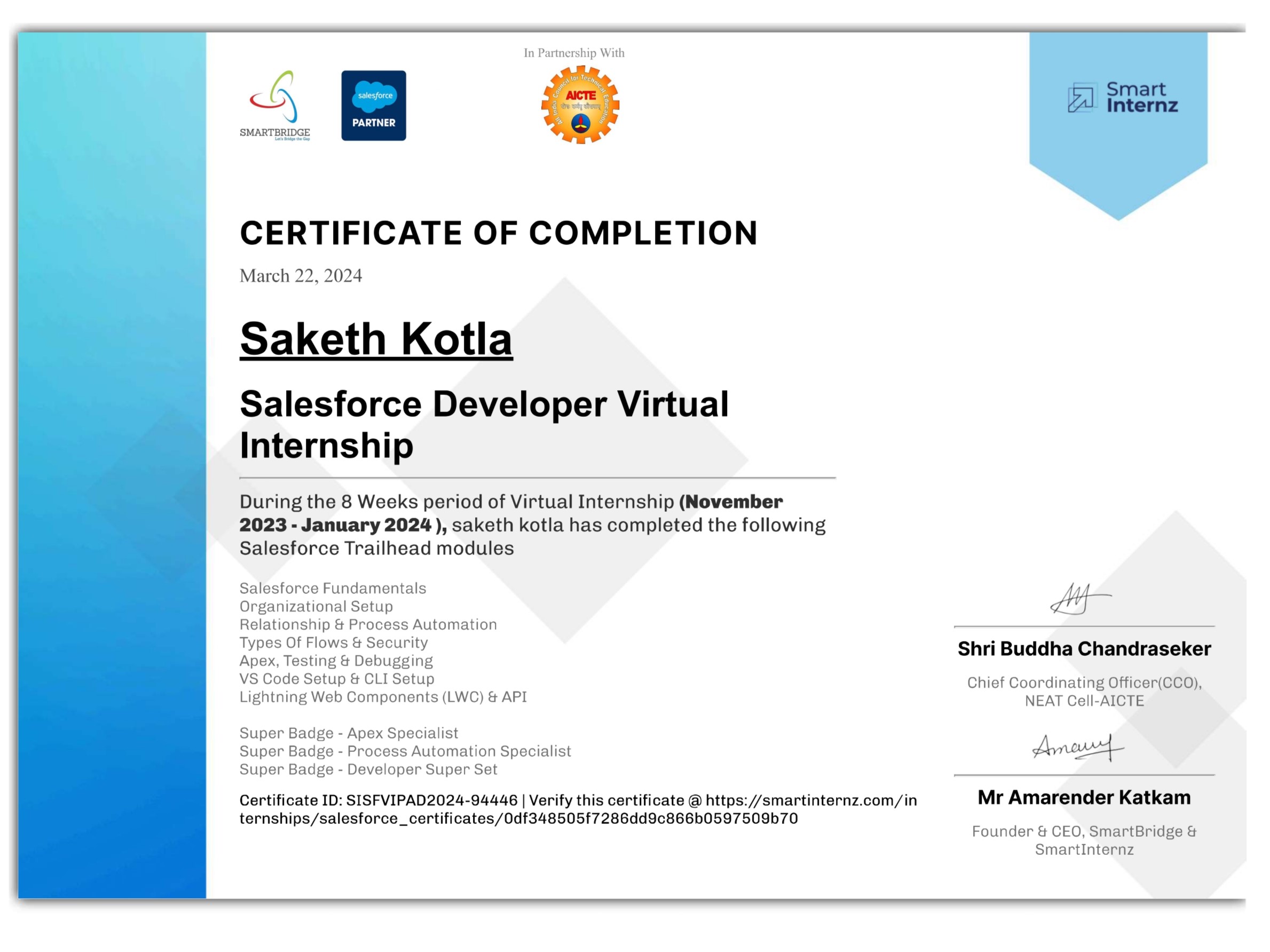 Certification 7